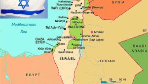 Peta Israel dan Palestina