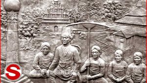 Relief perlawanan Pangeran Mangkubumi terhadap VOC
