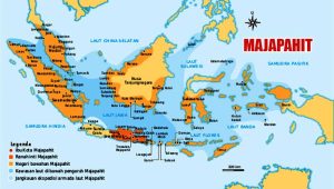 Peta wilayah Kerajaan Majapahit