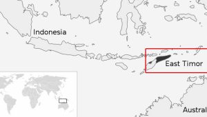 Peta Letak Timor Timur