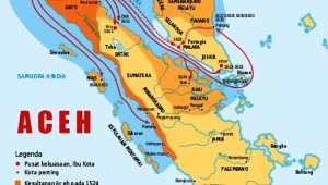 Peta wilayah Kerajaan Aceh