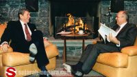 Presiden AS Ronald Reagan dan Sekretaris Jenderal Soviet Mikhail Gorbachev