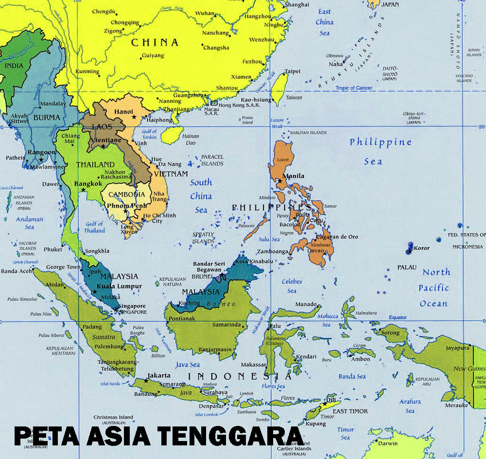 Daftar negara di Asia Tenggara lengkap