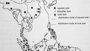Route of Neolothic culture spread in Indonesia