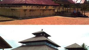 Mosque in Aceh that is shaped like a multi level pyramid