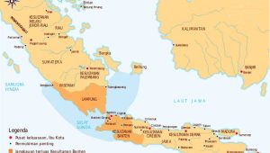Peta wilayah Kesultanan Banten