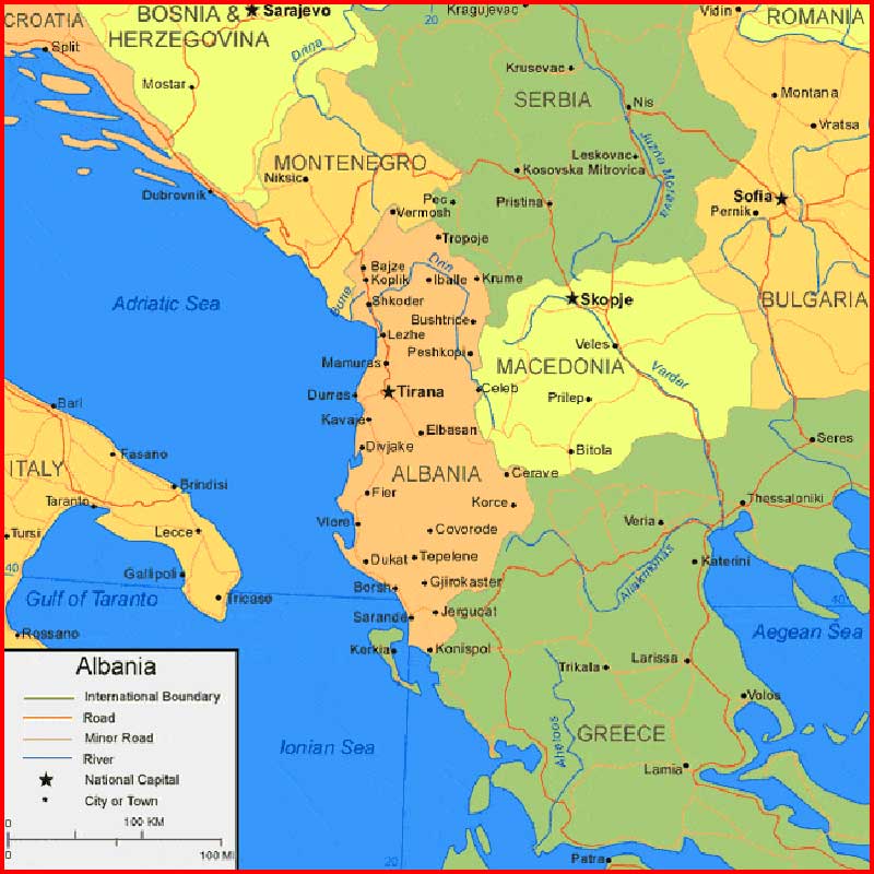 Albania Map