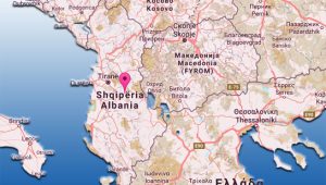Peta negara Albania