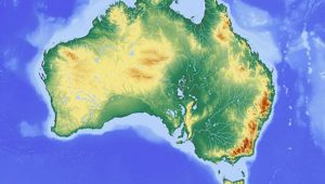 The-relief-of-the-country-of-Australia The relief of the country of Australia