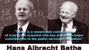 A brief biography of Hans Albrecht Bethe the Doctor Honoris Causa