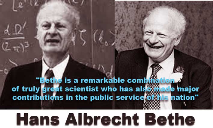 A brief biography of Hans Albrecht Bethe the Doctor Honoris Causa
