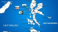 Peta Maluku tempat penyebaran Kristen