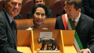 The story of Suu Kyi the Nobel Peace Prize