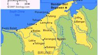 Peta wilayah Negara Brunei HD