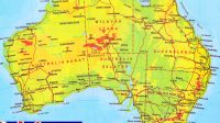 History of Australia map