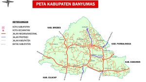Peta Kabupaten Banyumas Lengkap 27 Kecamatan