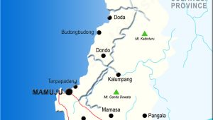 Peta Sulawesi Barat Lengkap 6 Kabupaten