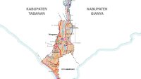Peta Kabupaten Badung Lengkap