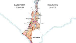 Peta Kabupaten Badung Lengkap