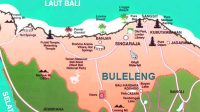 Peta Kabupaten Buleleng Lengkap
