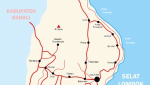 Peta karangasem Bali Lengkap