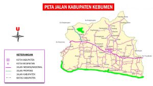 Peta Jalan Kabupaten Kebumen