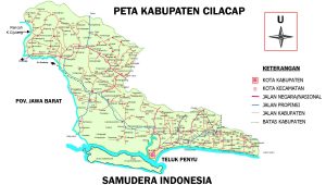 Peta Kabupaten Cilacap lengkap
