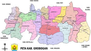 Peta Kabupaten Grobogan