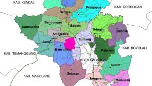Peta Kecamatan kabupaten Semarang