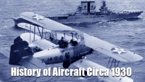 History of Aircraft Circa 1930 illustration