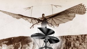 History of Ornithopters and Helicopters illustration