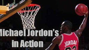 Michael Jordon in action