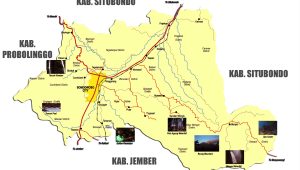 Peta Kabupaten Bondowoso