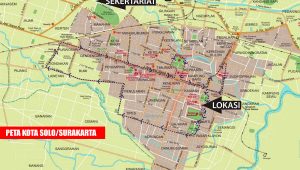 Peta Kota Surakarta atau Solo