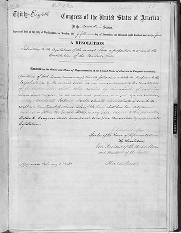 The Thirteenth Amendment