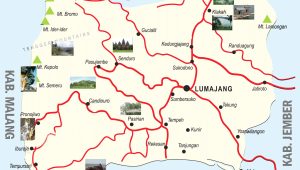 Peta lumajang jawa timur