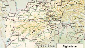 afghanistan map 1993