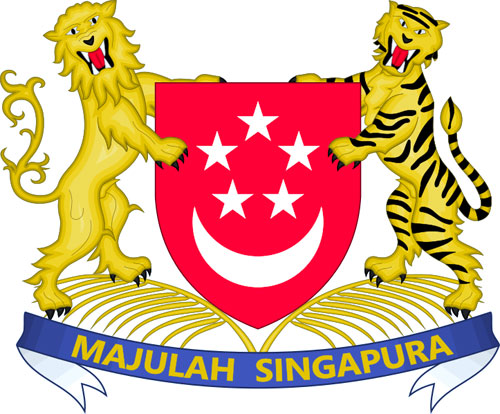Lambang negara Singapura Gambar Lambang negara Singapura