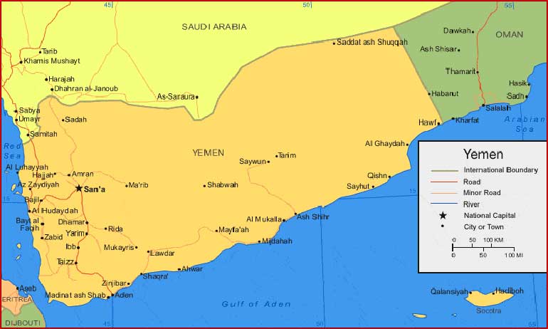 Yemen Map