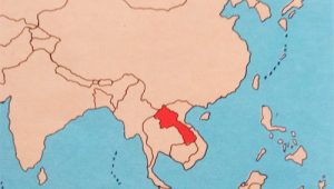Peta letak Negara Laos