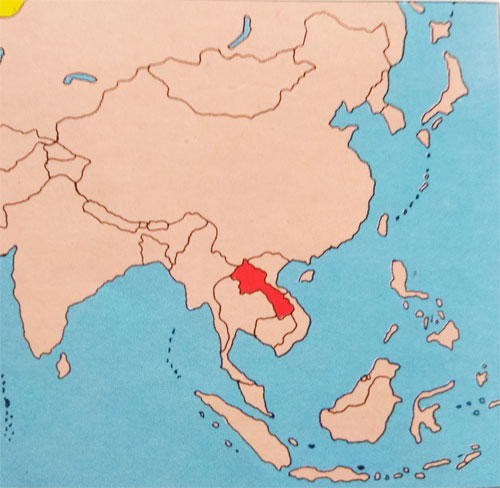 Peta letak Negara Laos Gambar Peta letak Negara Laos