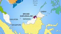 Peta letak negara Kampuchea