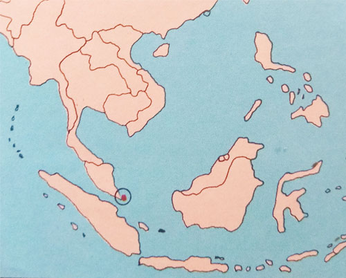 Peta letak negara Singapura Gambar Peta letak negara Singapura