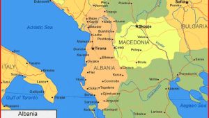 Map of Albania Region