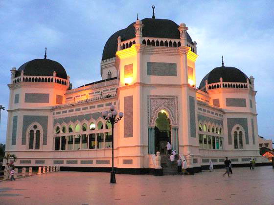 Masjid Raya Medan Sumatera Utara Gambar Masjid Raya Medan Sumatera Utara