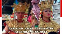 Pakaian adat pengantin Palembang2C Sumatra Selatan