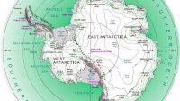 Peta-Antartika-bulat Peta Antartika bulat
