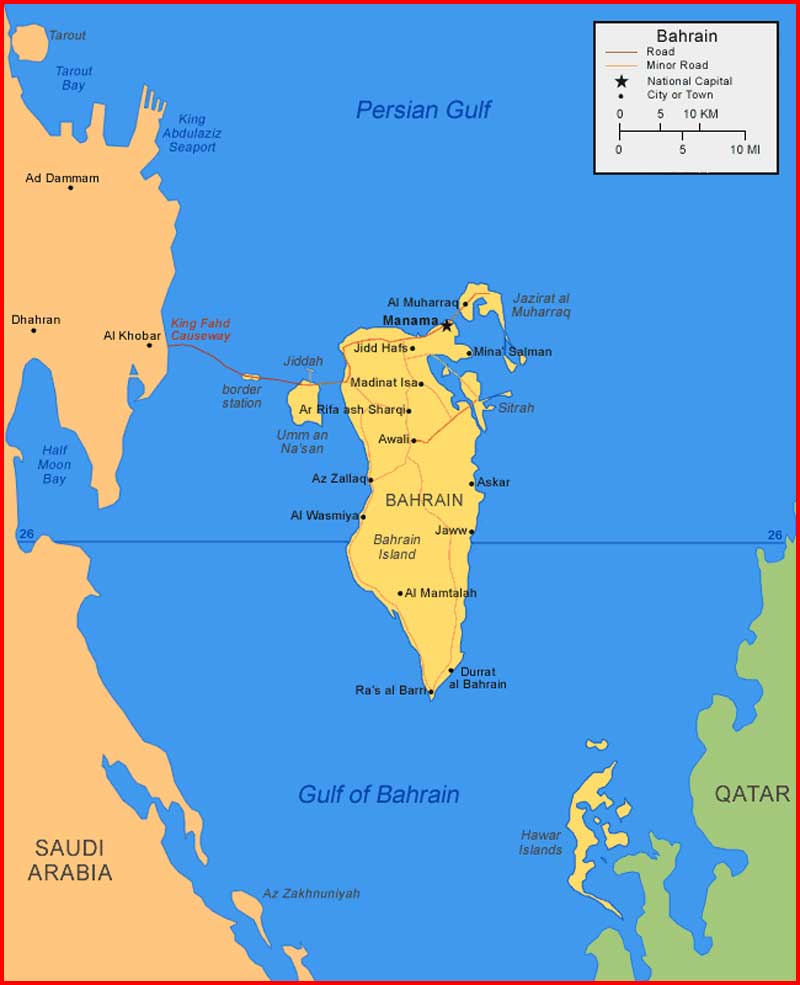Bahrain Map