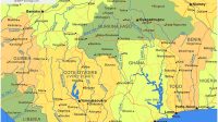 Peta Wilayah Negara Burkina Faso HD