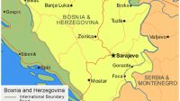 Peta wilayah negara Bosnia dan Herzegovina